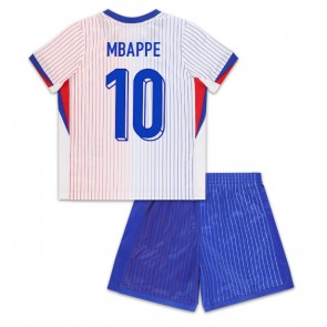 Francie Kylian Mbappe #10 Dětské Venkovní dres komplet ME 2024 Krátký Rukáv (+ trenýrky)